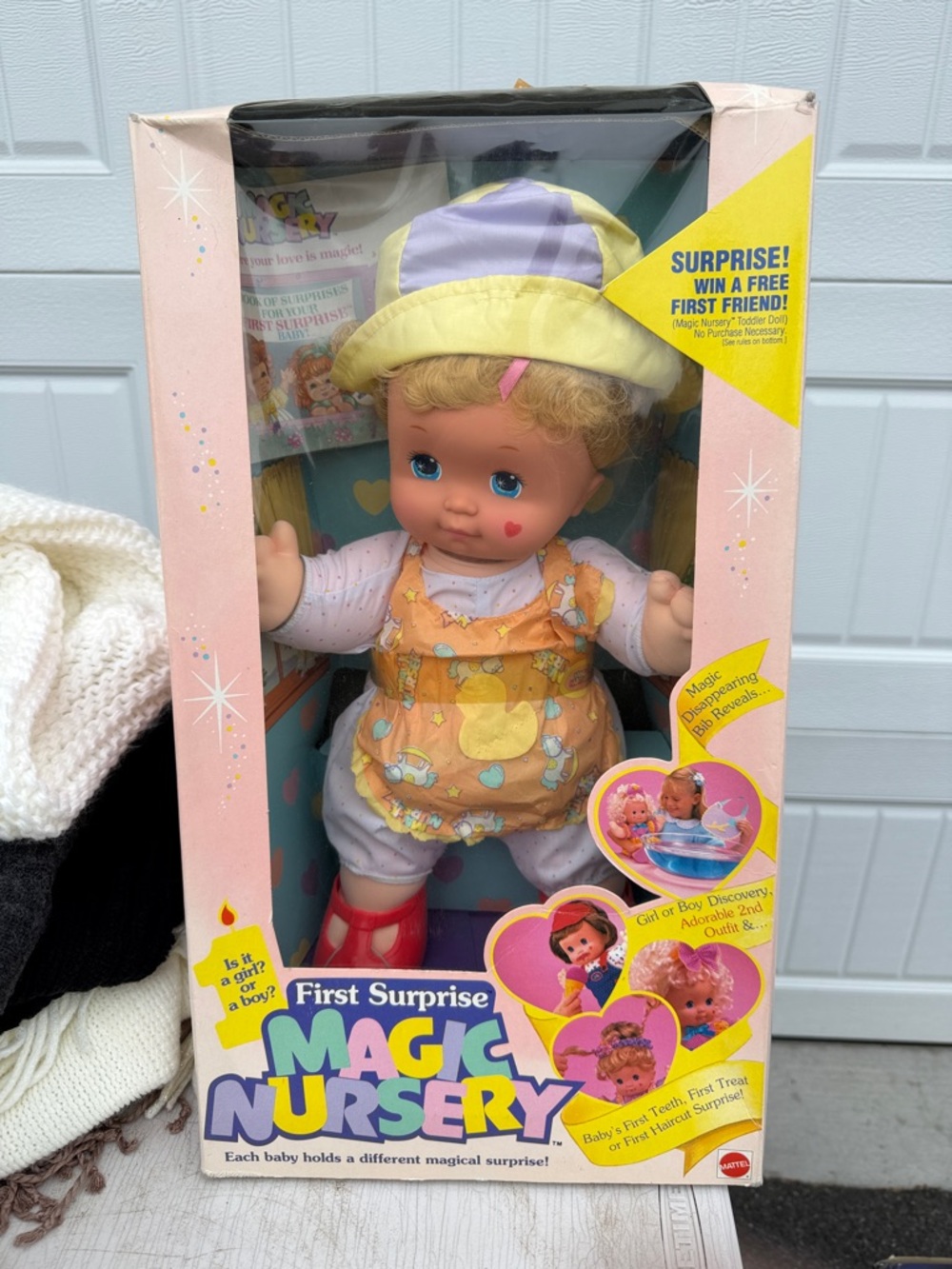 Mattel Magic Nursery First Surprise Baby Doll - Yellow & Purple Outfit